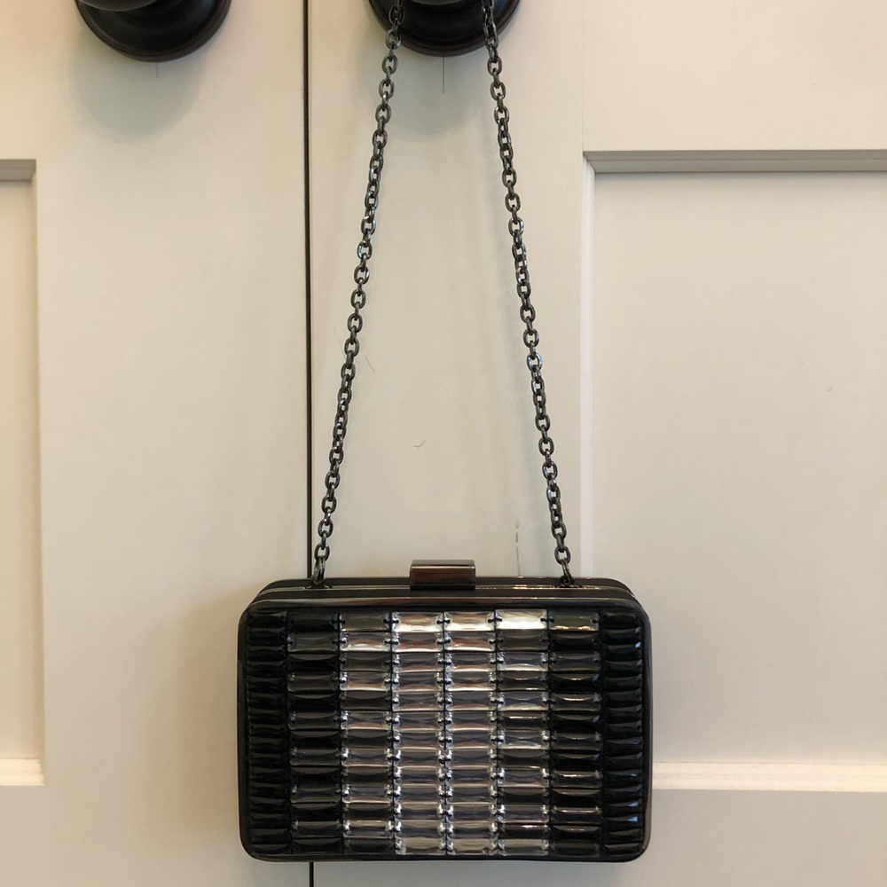 Art Deco inspired evening clutch with chain